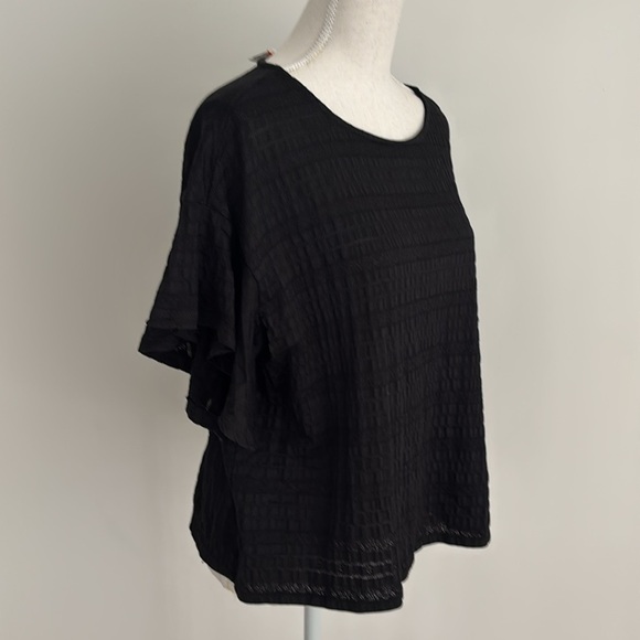Ruby Rd Black Women's Top Petite Large - Picture 3 of 9